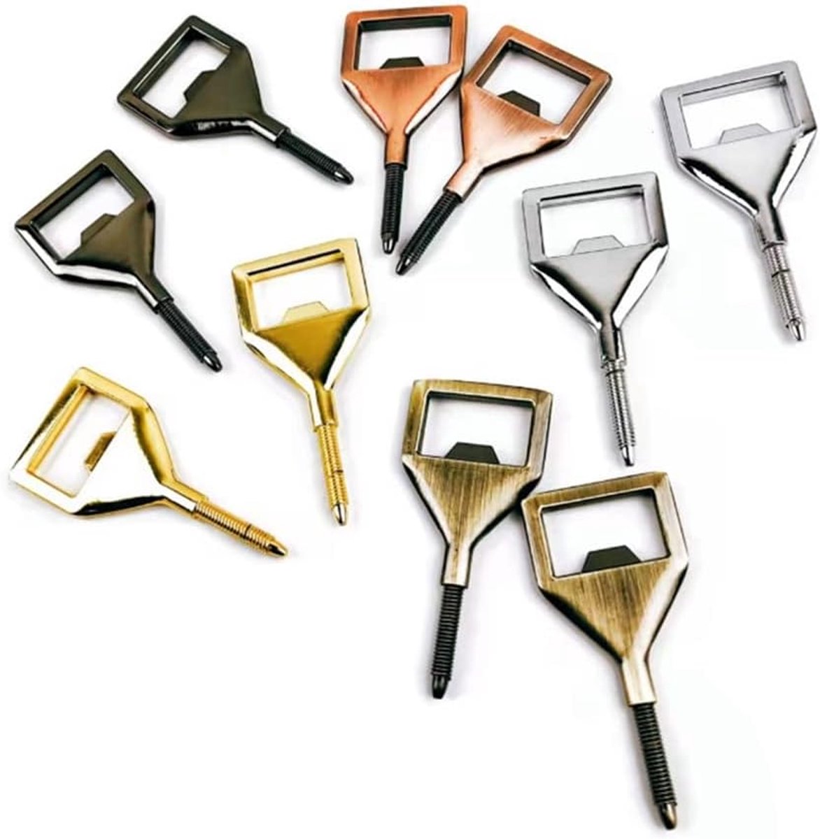 Flessenopener Kits 10PCS - DIY Metalen Flessenopener - Vierkant - Geschikt voor verschillende flessen - ShopVlot