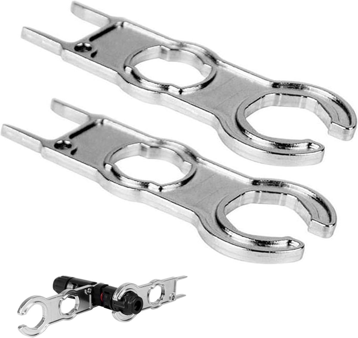 MC4 connector gereedschapsset 2 stuks - zinklegering - roestvrij en lichtgewicht - ideaal voor zonnepaneelinstallaties - ShopVlot
