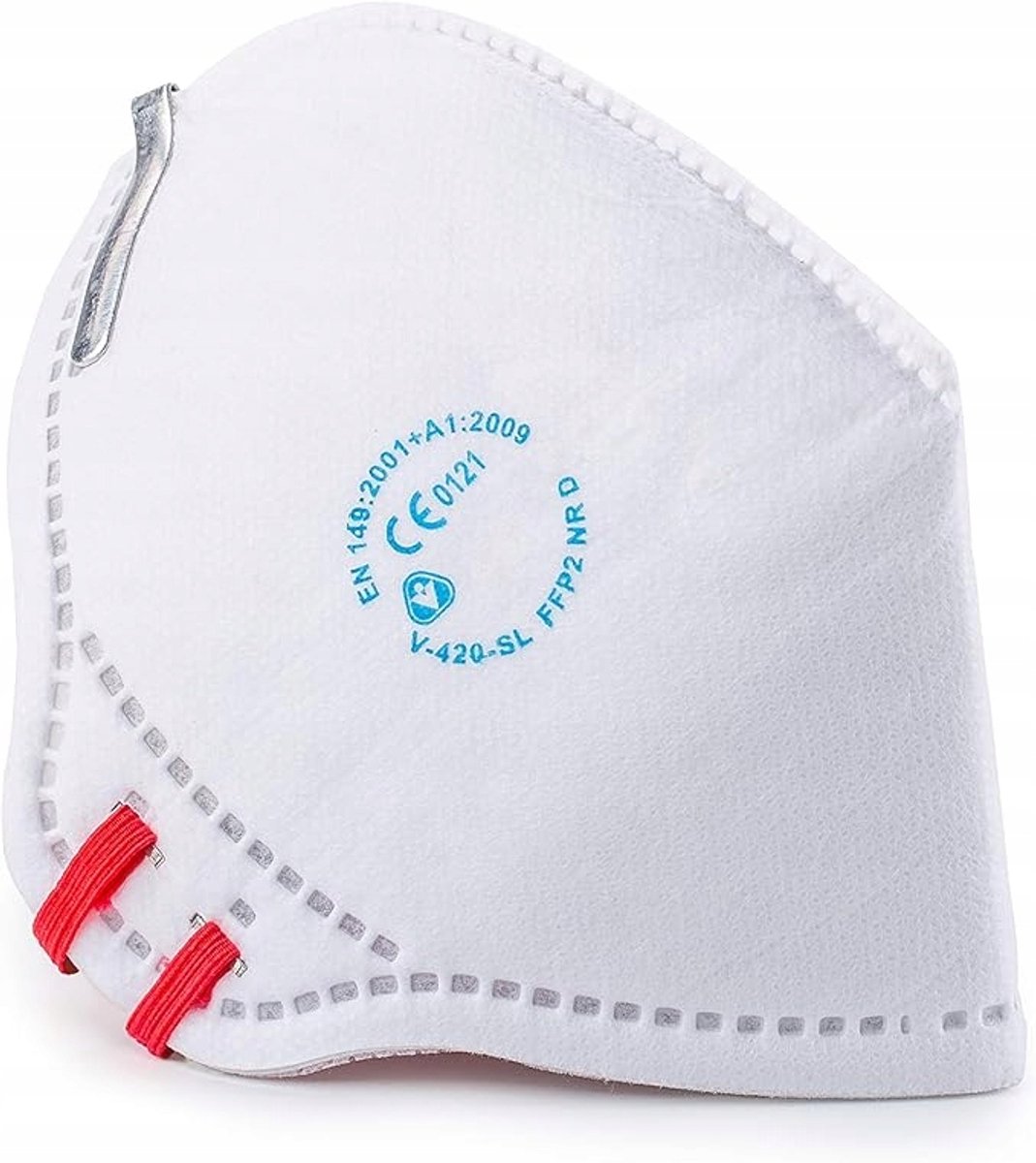 Merkloos 5x FFP2-maskers - gecertificeerd, individueel verpakt, stofbescherming