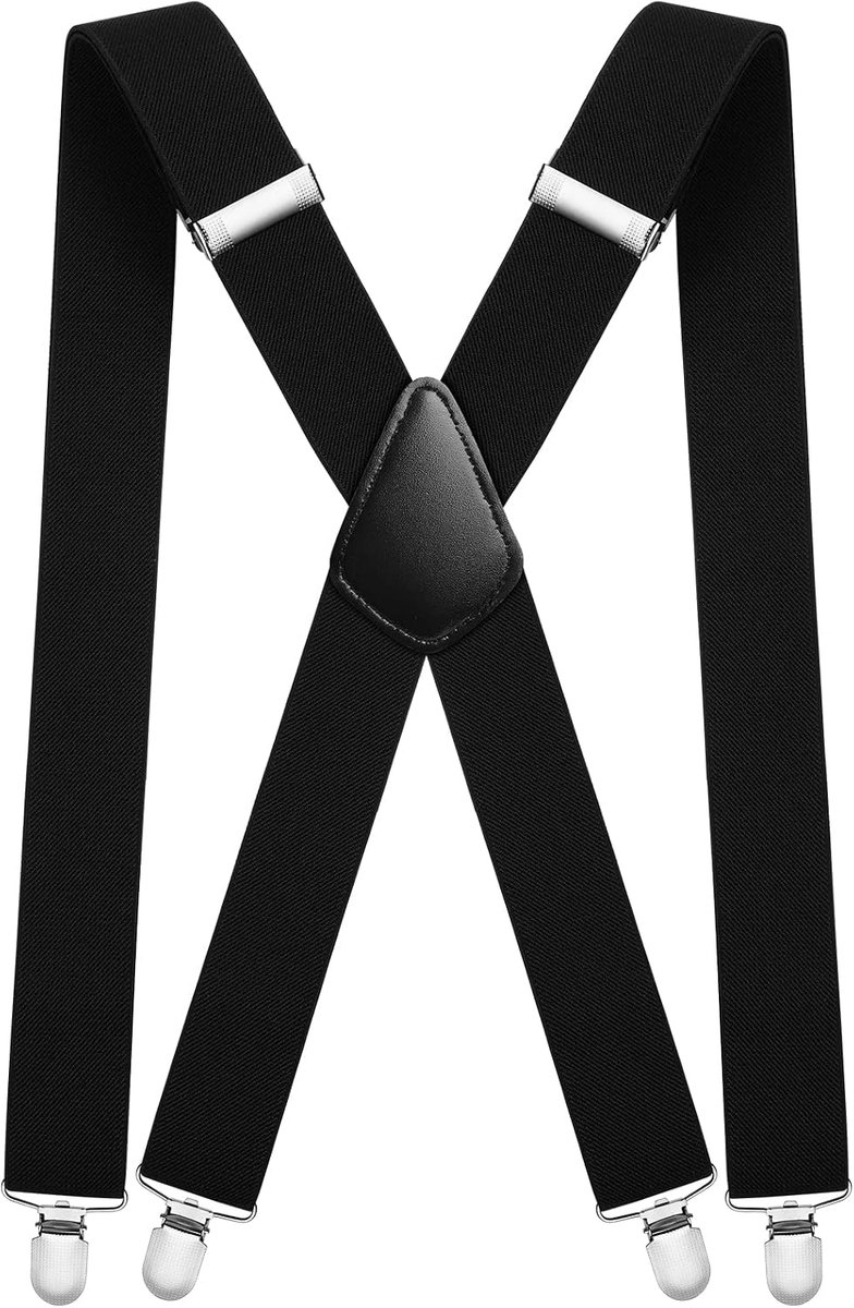 Mannen Suspenders - 3,5 cm Breed - X-Style - Duurzaam en Verstelbaar - Ideaal voor Bruiloft - SnelShoppen