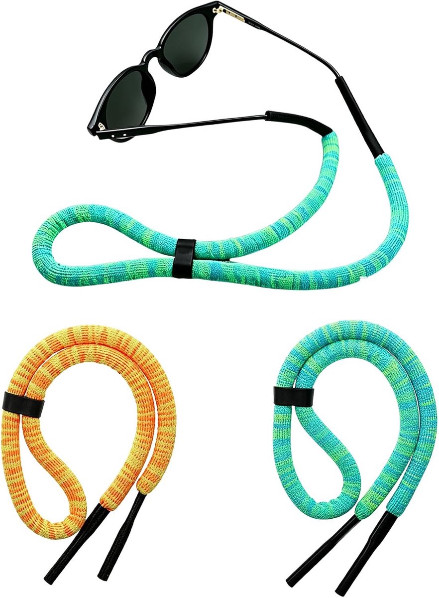 Sportbrillenkoord 65 cm - drijvend - antislip - ideaal voor watersport - SnelShoppen