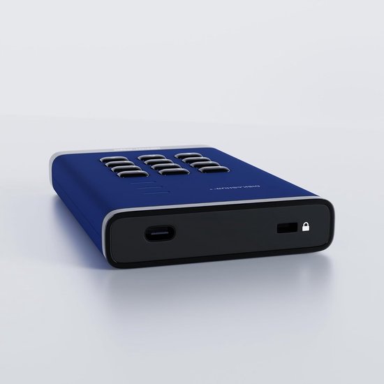 Externe Harde Schijf - Draagbare Opslag - Gegevens Beveiligen - Hardware Versleuteling - 500GB - Blauw — afbeelding 4