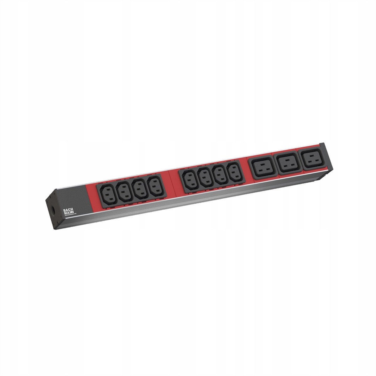 Bachmann IT PDU Rack 1U: 8x C13, 3x C19, C20 stekker