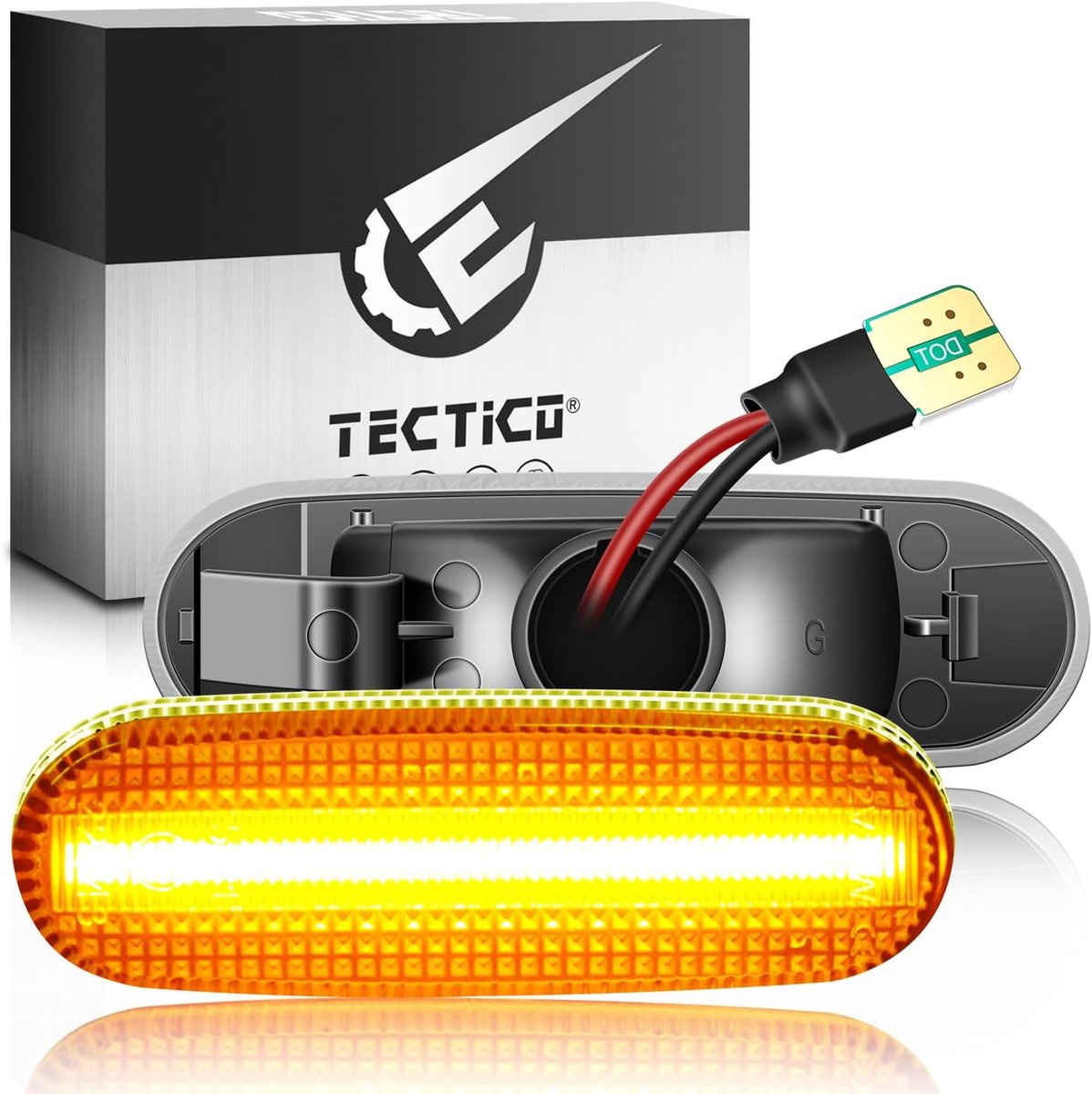 LED zijindicator lampen - transparante behuizing - 2 stuks - voor Fiat modellen - ShopVlot