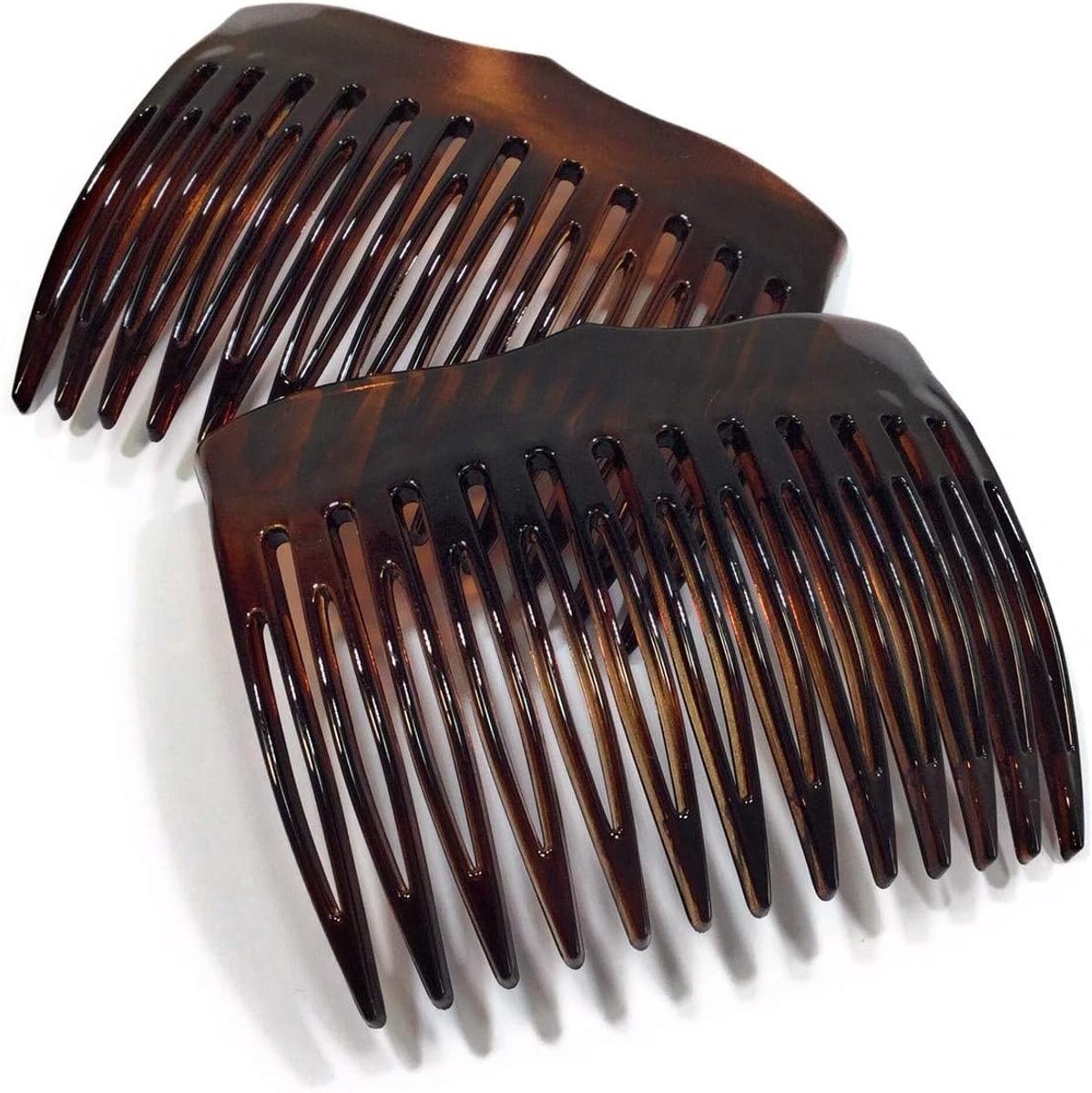 Kam insert 6,8 x 5 cm - havanna-bruin - Spaltzahn - ideaal voor stijlvolle haarstyling - ShopVlot