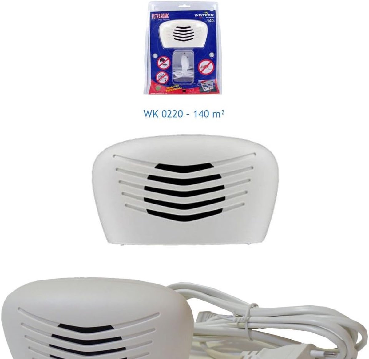 Pest repeller 140m2 - Ultrasonisch - Dierenvriendelijk - Effectieve ongediertebestrijding - ShopVlot