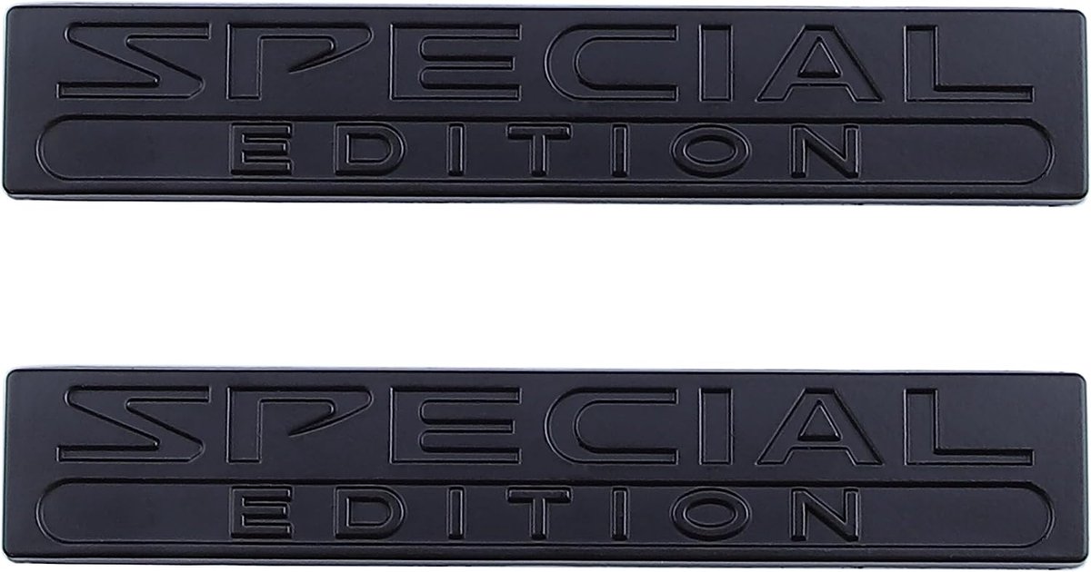 Auto sticker 2pcs - speciale editie - zwart - waterdicht en windbestendig - ShopVlot