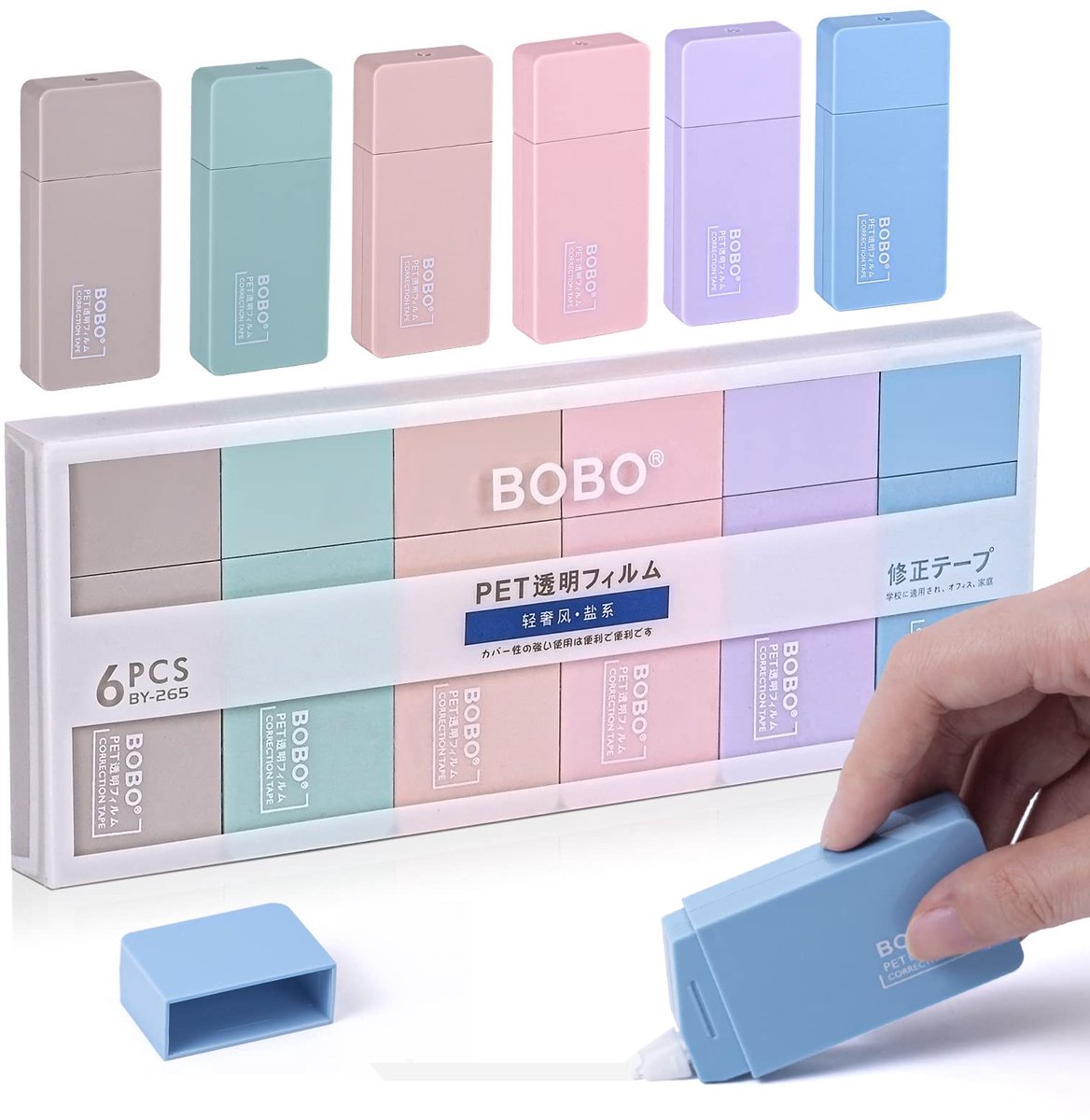 Correctieroller 6-pack - Mini-correctietape - Ideaal voor school en werk - Compact en gebruiksvriendelijk - ShopVlot