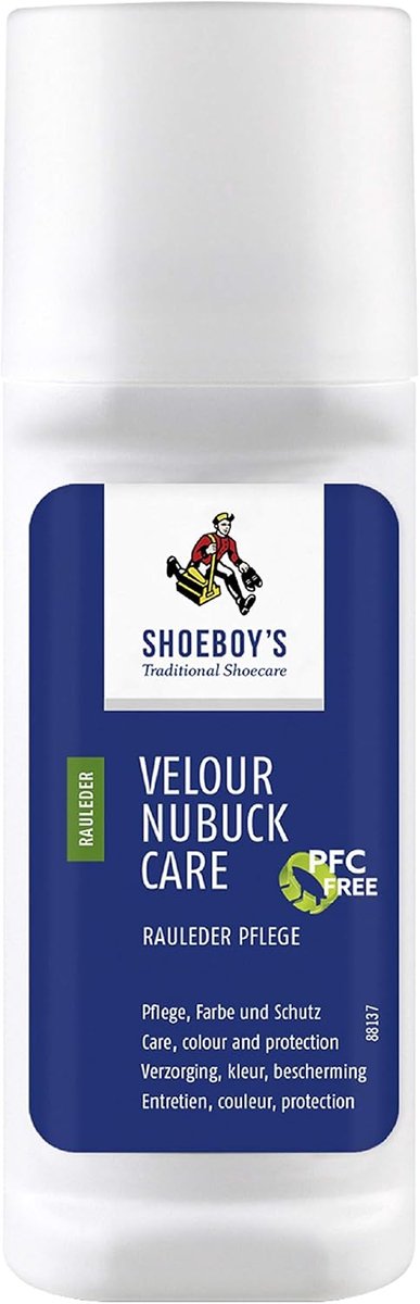Velours Nubuck verzorging 75 ml - Medium bruin - Kleuractivatie en bescherming - Voor ruw leer en textiel - ShopVlot