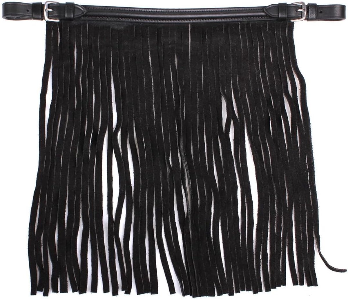 Leren fly screen eyebrow band - Ponytail - Hoogwaardige kwaliteit - Luxueuze uitstraling - ShopVlot