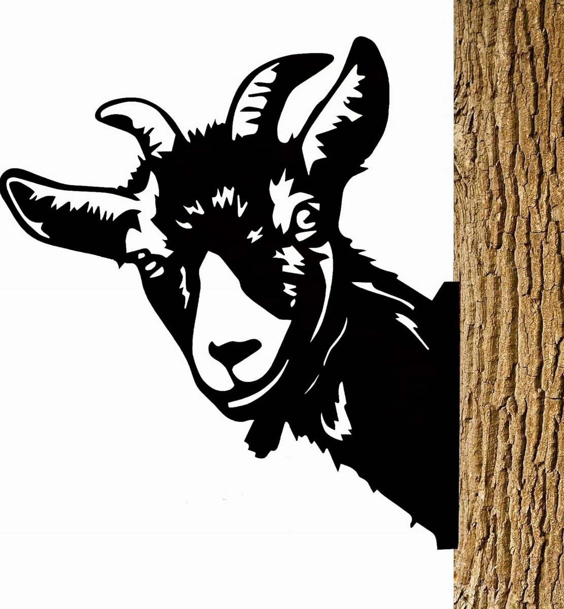Metalen Tuindecoratie Schaap - Roest Patina Figuur