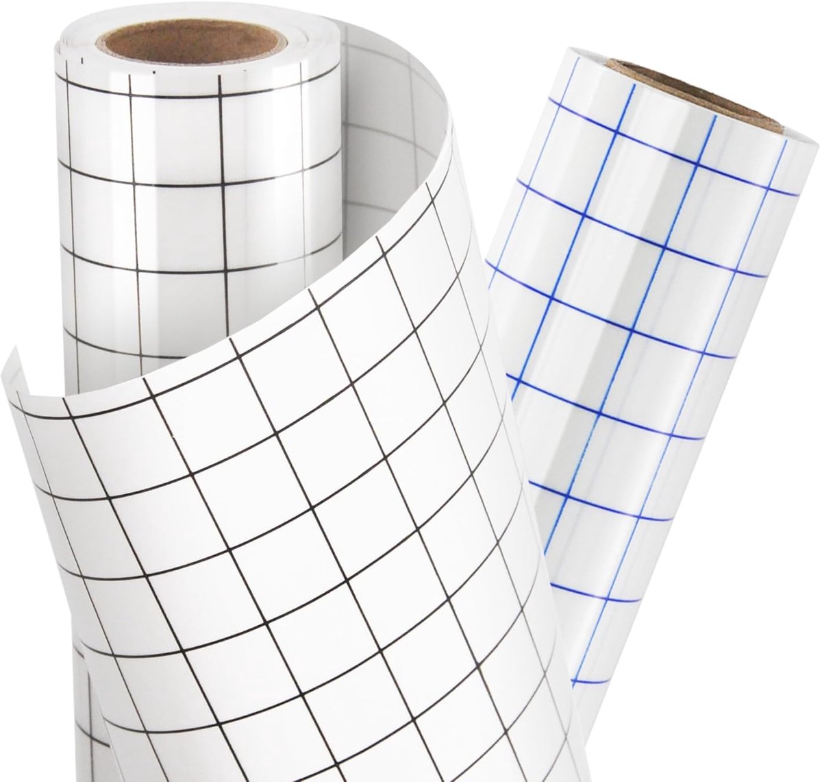 Transferfilm voor vinyl plotter 30,5 x 915 cm - transparant met raster - eenvoudig snijden en meten - ShopVlot