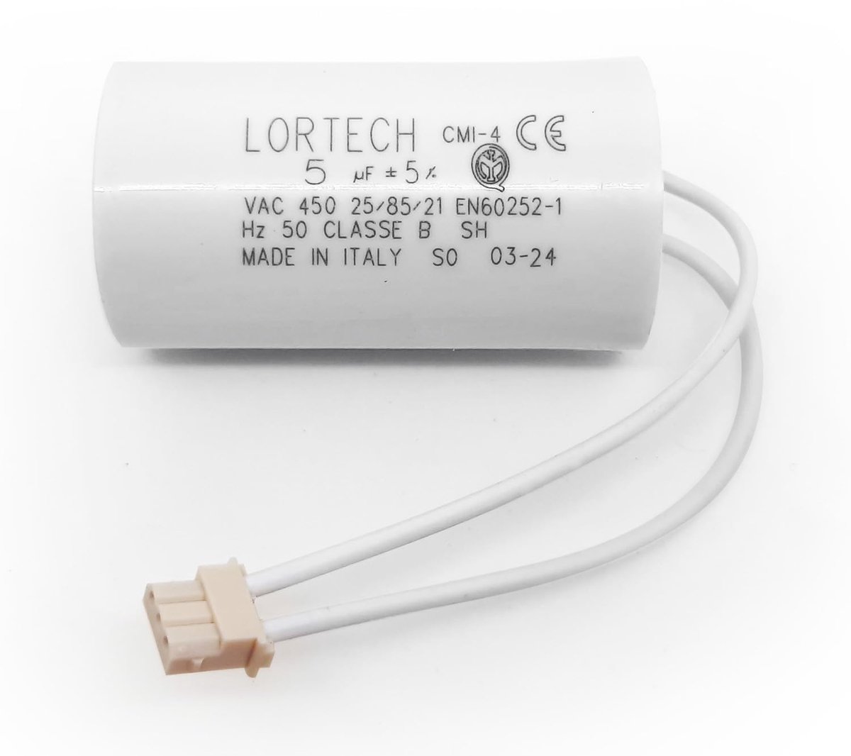 Capacitor 5 µF - Ø 30 x 55 mm - vlakke bodem - geschikt voor Bubendorff motor - ShopVlot
