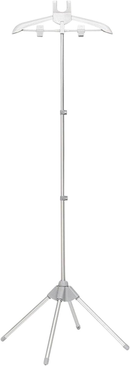 Stoomhanger Kleding - Stoomrek Kledinghanger - Kleding Stomen - Verstelbaar 360 Graden - 160 cm - Grijs