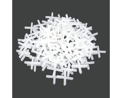 Tegelruimtes 1000 stuks - Plastic kruisjes - 5 mm formaat - Voor gelijkmatige voegen - ShopVlot