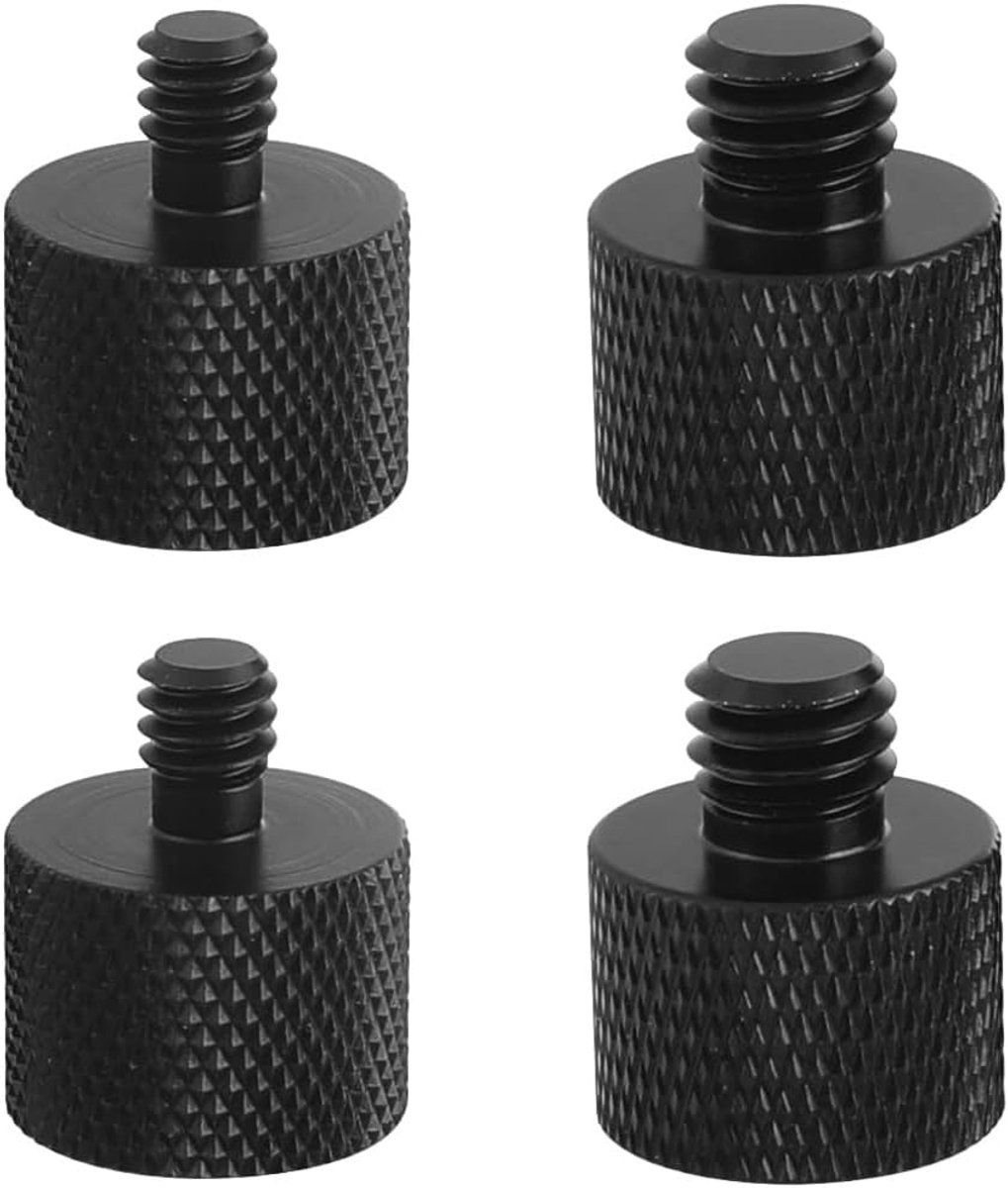 Schroefdraadadapters 3/8" op 1/4" en 1/4" naar 3/8" - Aluminiumlegering - Antislip en diep - Geschikt voor statieven - ShopVlot