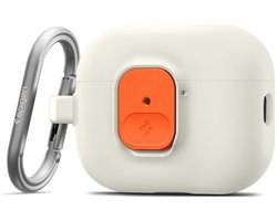 Spigen Hoesje Geschikt voor AirPods Pro 3 - Nano Pop Case met Karabijnhaak Oranje Beige