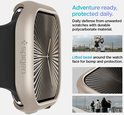 Beige Apple Watch bumpercase met verhoogde rand om het scherm te beschermen.