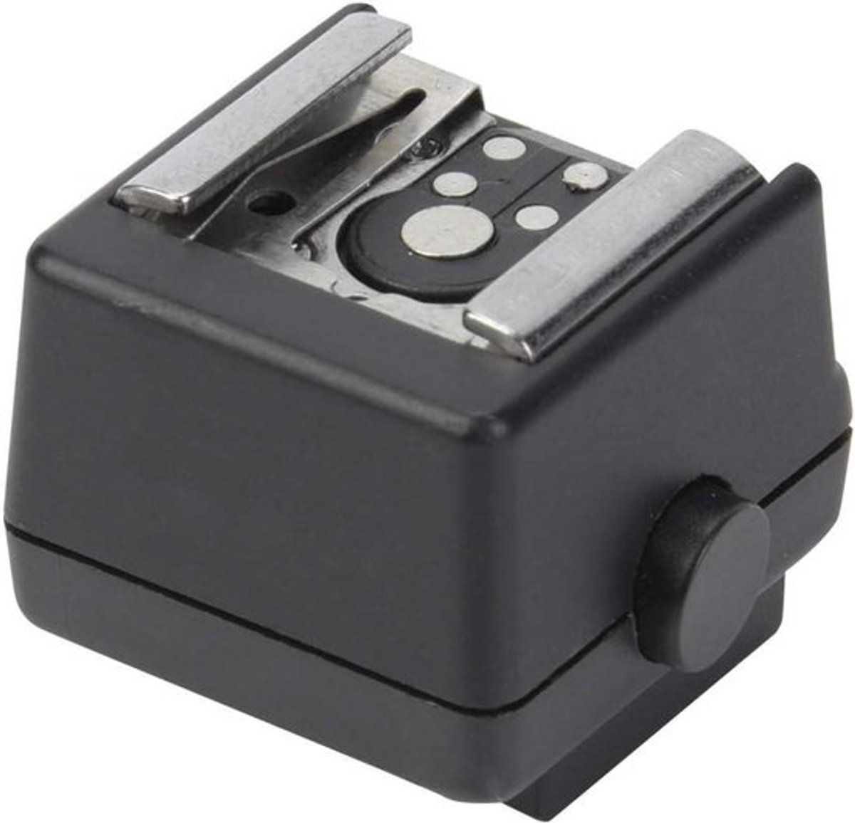 Universele flitsschoenadapter - Film - Zwart - Camera-accessoires - Kunststof - Compatibel met diverse modellen cameras - Zwart-flitsschoenadapter