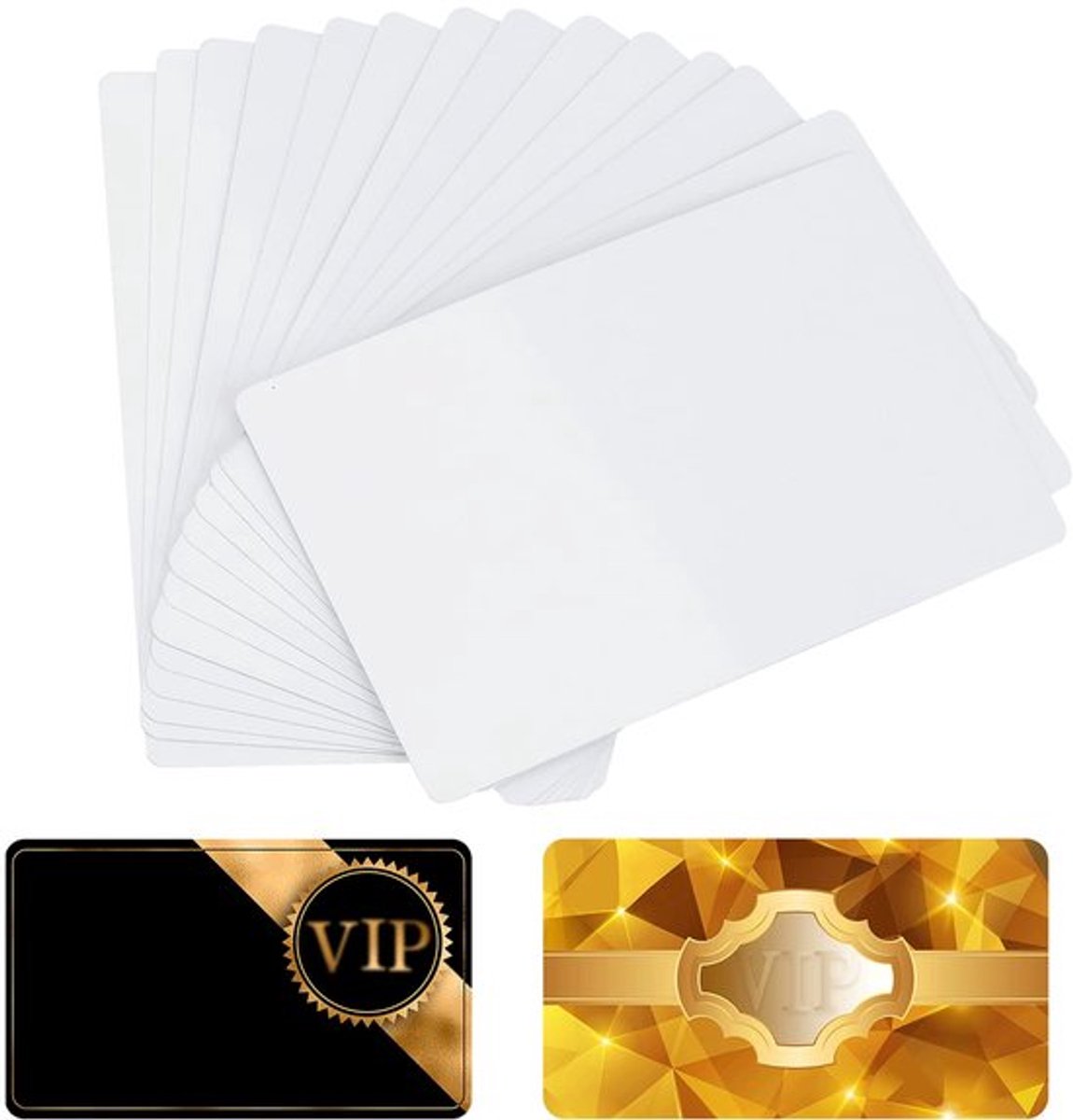 100 Stuks 0,22mm Sublimatie Metalen Visitekaartjes Blanco Afdrukbare Visitekaartjes voor Geschenken Promotiekaarten Kantoor Aanpassen Zakelijke Handel VIP-lidmaatschapskaarten (86x54x0,22 mm)