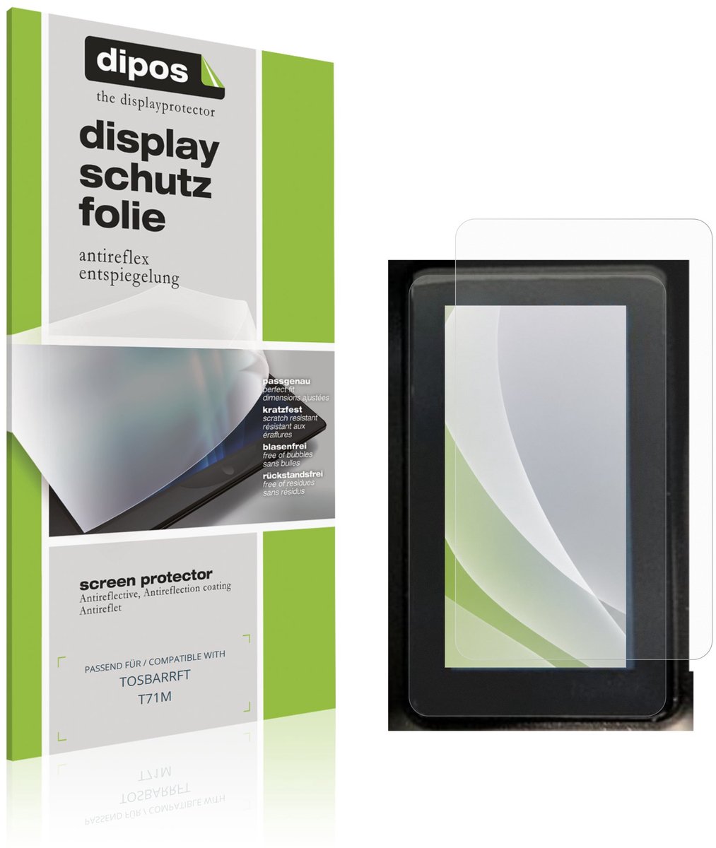 dipos – 4x Matte Beschermfolie geschikt voor TOSBARRFT T71M | Krasbestendige & antireflecterende Screenprotector Ultra-Thin