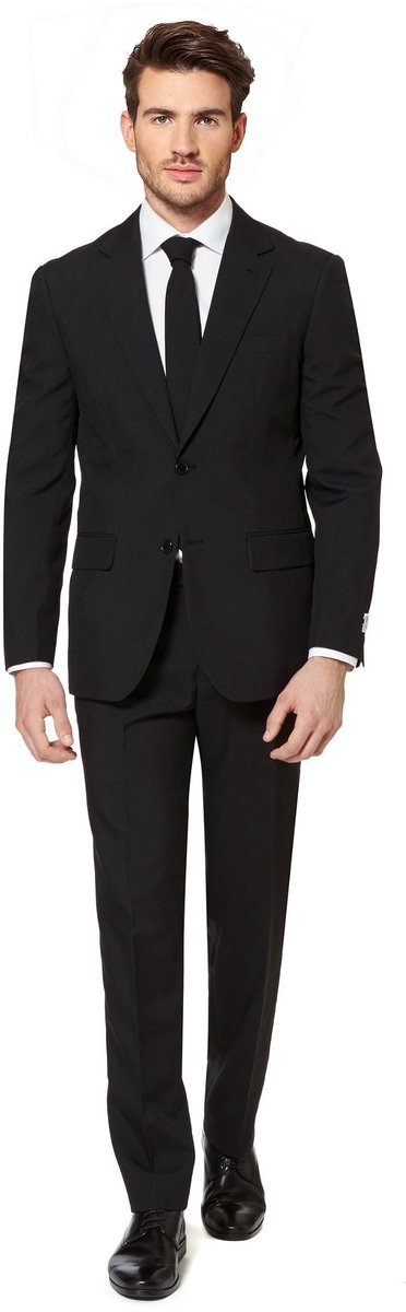 OppoSuits Black Knight Heren Pak - Mannen Kostuum - Zwart - Maat 62