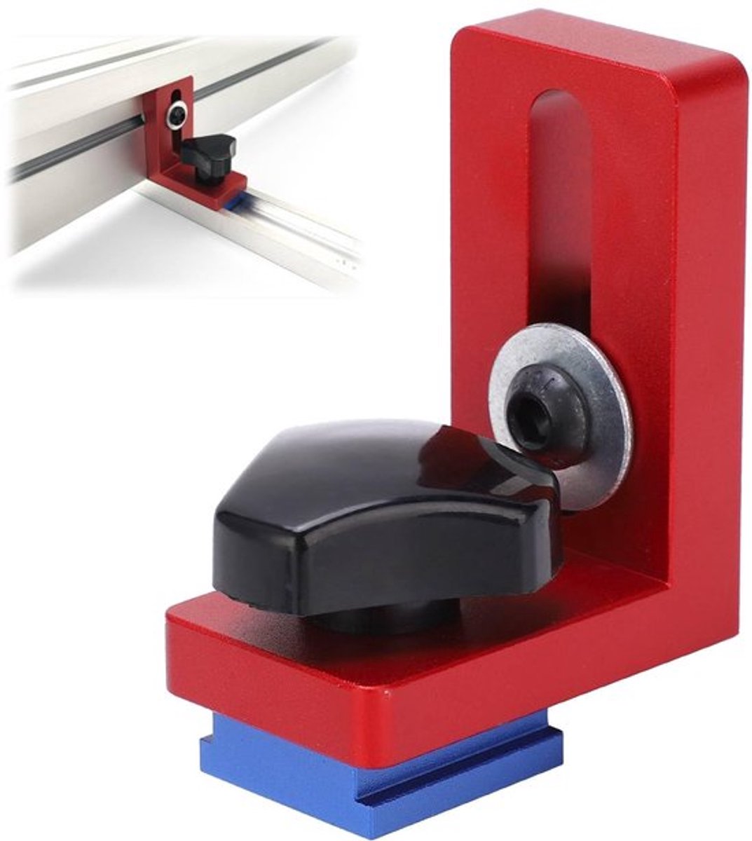 30 Type T-Track Verstekrail Stop Aluminium T-Slot Track Stop Gootzoeker Houtbewerking Railhouder Hand DIY Gereedschap