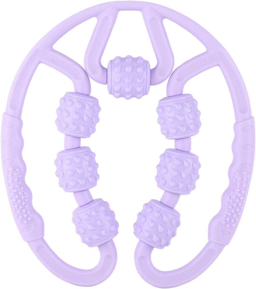 Trigger Point Massage Roller met 7 Wielen voor Kuiten, Benen en Armen - Verlicht Spierpijn en Stijfheid, Diepe Weefselmassage voor Optimaal Herstel