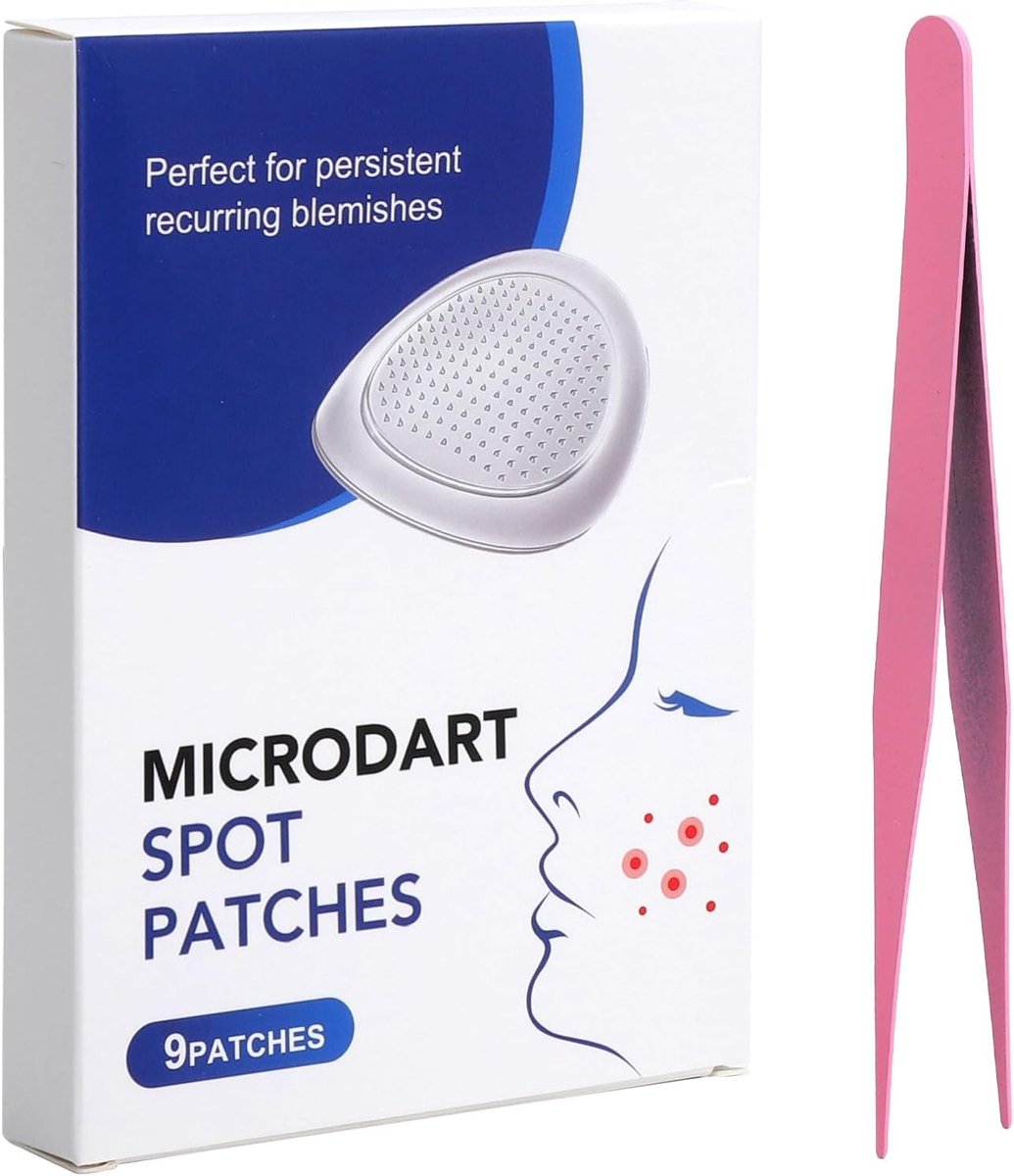 Effectieve Anti-Pimple Patches voor Gezicht en Lichaam, Hydrocolloïde Pleisters ter Ondersteuning van Huidregeneratie, Onzichtbaar en Praktisch voor Acnetherapie, Verpakking van 9 Stuks