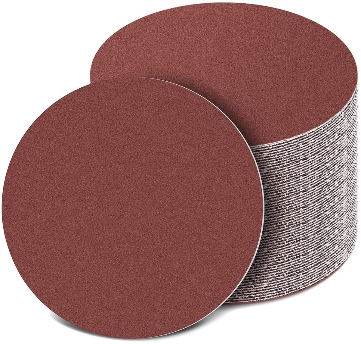Sanding discs van 150 mm voor houtbewerking, met 40, 80, 120 en 240 korrel, ideaal voor metaal en spaanplaat (verpakking van 80)