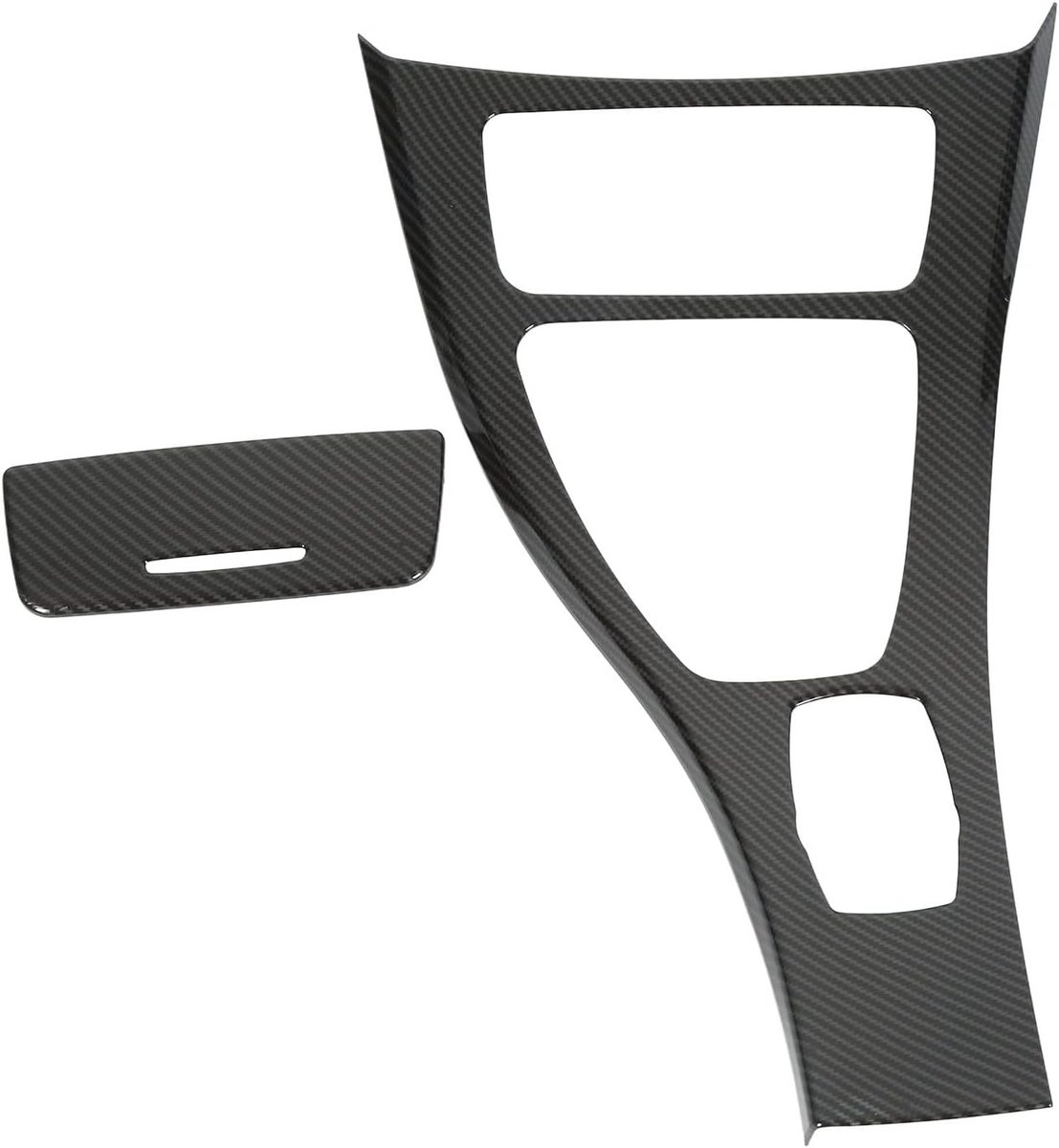 Center Console Schakelpaneel Overlay voor 3 Series E90 (2008-2012) - Carbon Fiber Stijl, Trim en Stickers voor Interieurverbetering