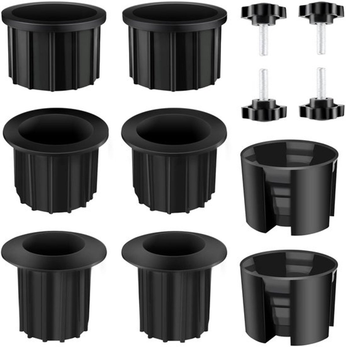12 stuks vervangende onderdelen voor patioparasols, 32/38/48 mm parasolvoetstandaard, gatr