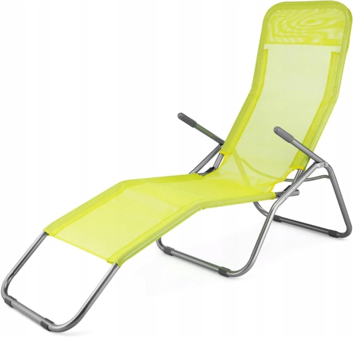 Opvouwbare Tuinstoel - Ligstoel Ligbed - Buiten Ontspannen - Zero-Gravity Technologie - 130 kg - Lime