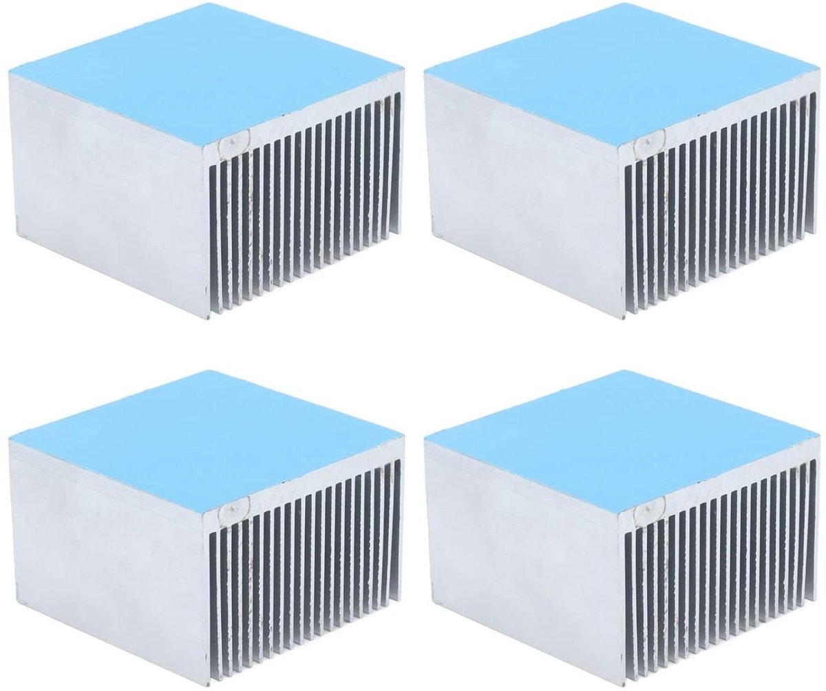 Aluminium Koellichaam - Koelvin Heatsink - Elektronica Koelen - Groefontwerp - 60x60x39 mm - Aluminium