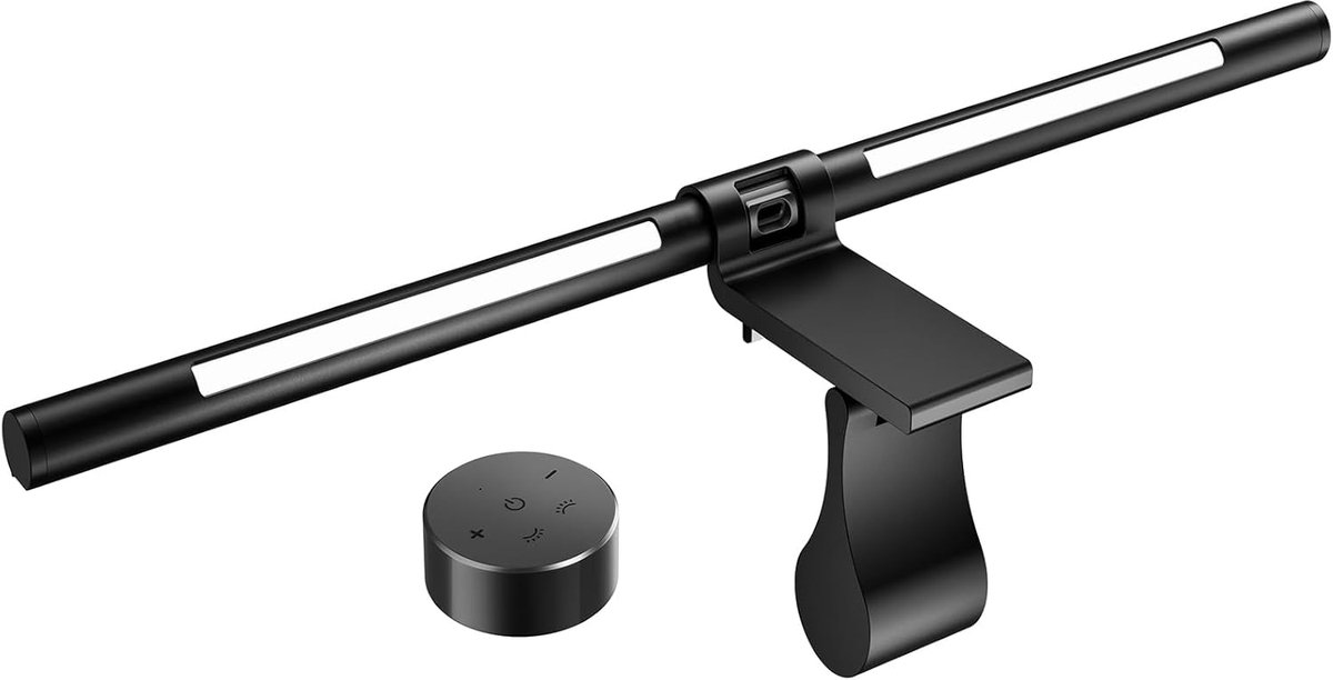 SnelShoppen - Computer Monitor Lamp Bar - USB LED E-reading Lamp met Traploze Dimbaarheid, 3 Kleuren, Oogverzorgende Verlichting, Flikkervrij voor Thu