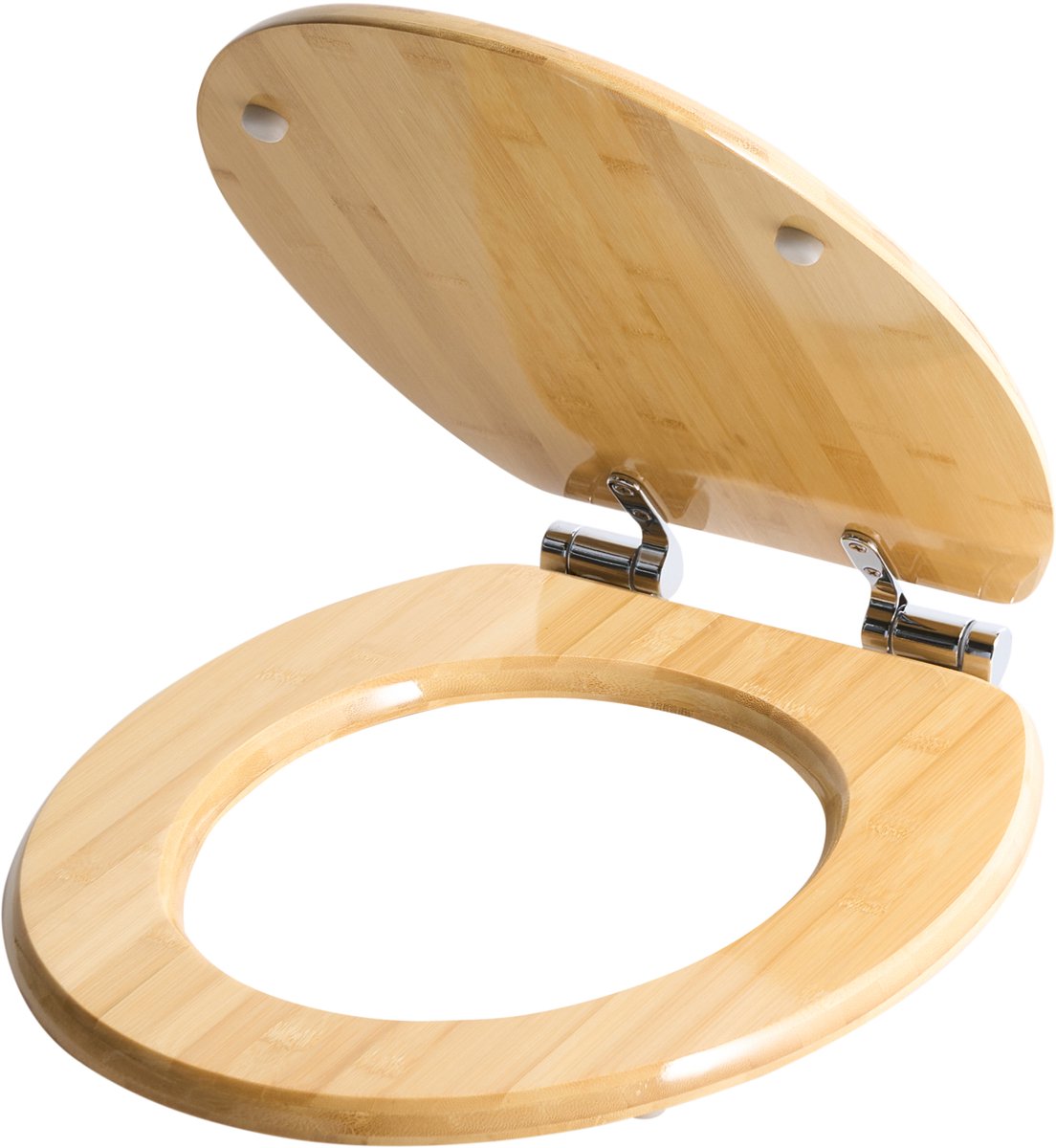 CUAREIM - Toiletbril - Lichtbruin - 42 x 35 cm - Bamboe