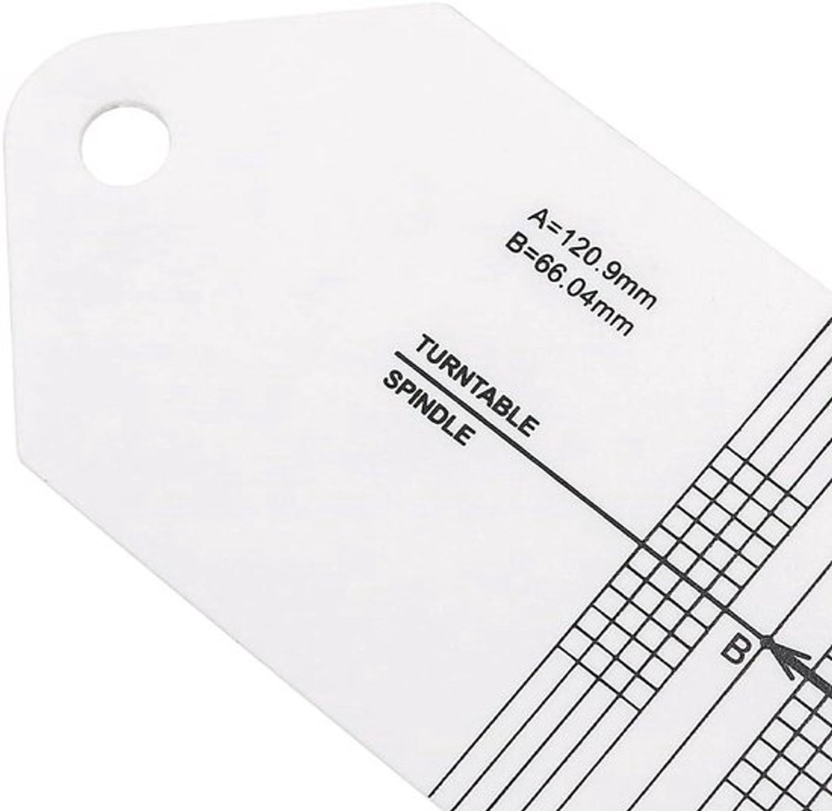 Uitlijning Gradenboog - Record Kalibratie - Platenspeler - Draaitafel - Vinyl Speler - Naald - Toonarm Aanpassing - Geschikt voor - Zwart Cartridge