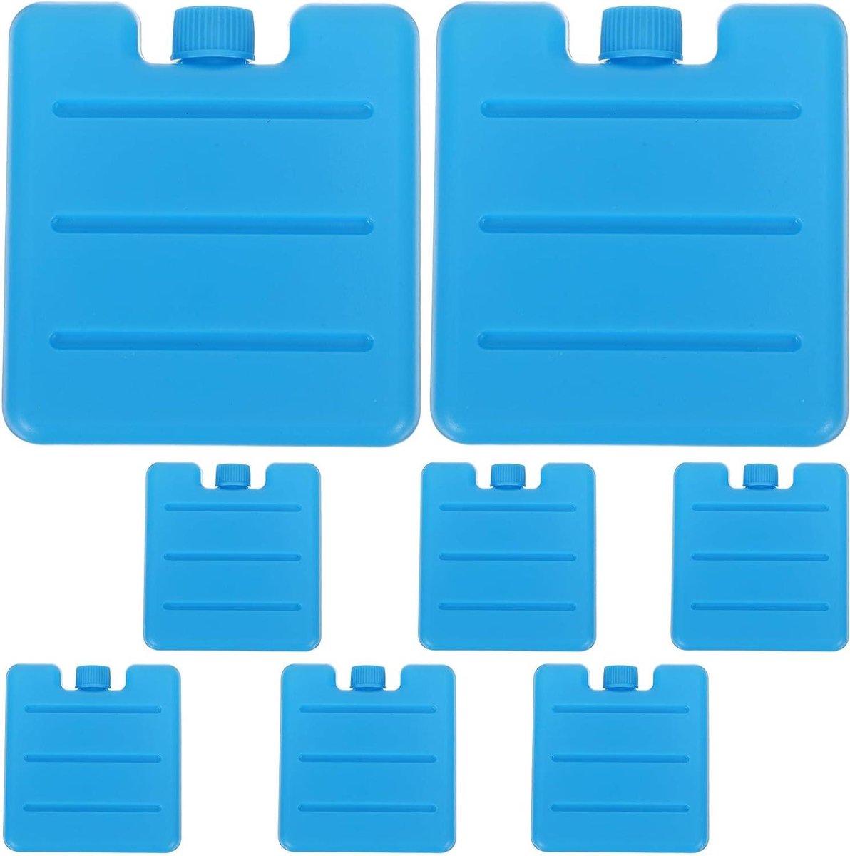 Koelelementen Set - Herbruikbare Ijsblokjes - Koel Houden - Verbeterde Efficiëntie - 100 ml - Blauw