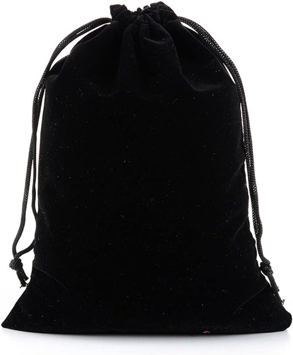 Zwarte Fluwelen Trekkoord Zak voor Sieraden, Trouwen, Feestjes - 20 Stuks, 30x40cm, Cadeauverpakking, Candy Bag