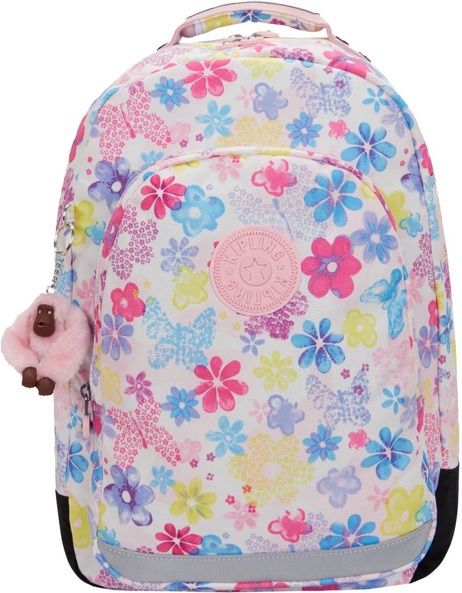 Kipling Class Room Rugzak School - 15 laptopvak - flower stamp