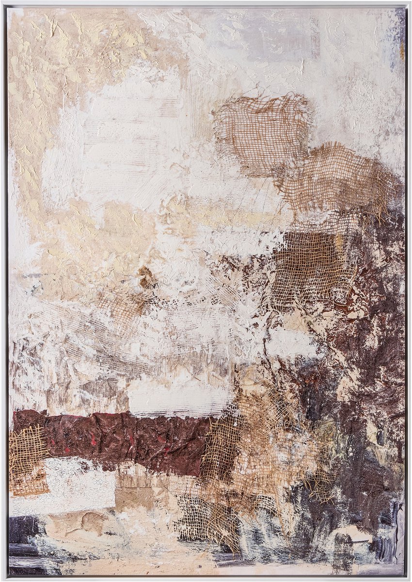 DELVIN - Wanddecoratie - Bruin - Synthetisch materiaal