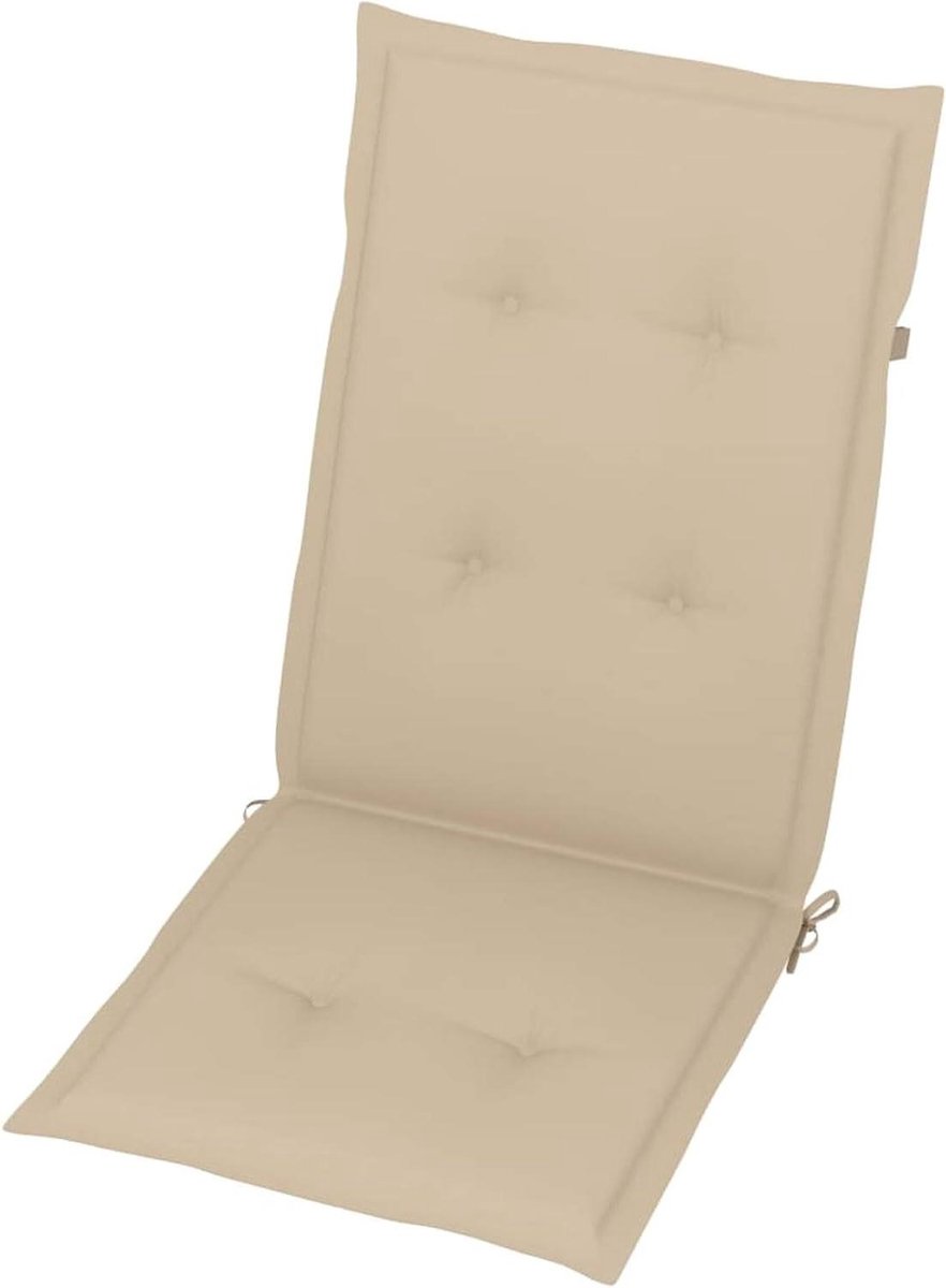 Tuinstoelkussens Set - Zitkussens Stoelkussens - Buiten Zitten - Universeel Design - 120 x 50 cm - Beige