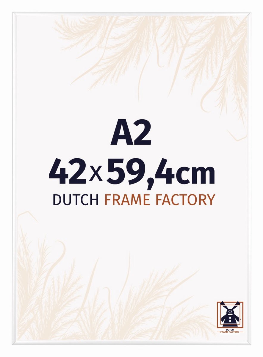 Dutch Frame Factory Fotolijst A2 42x59,4 cm - Aluminium - Wit Hoogglans - Kampen