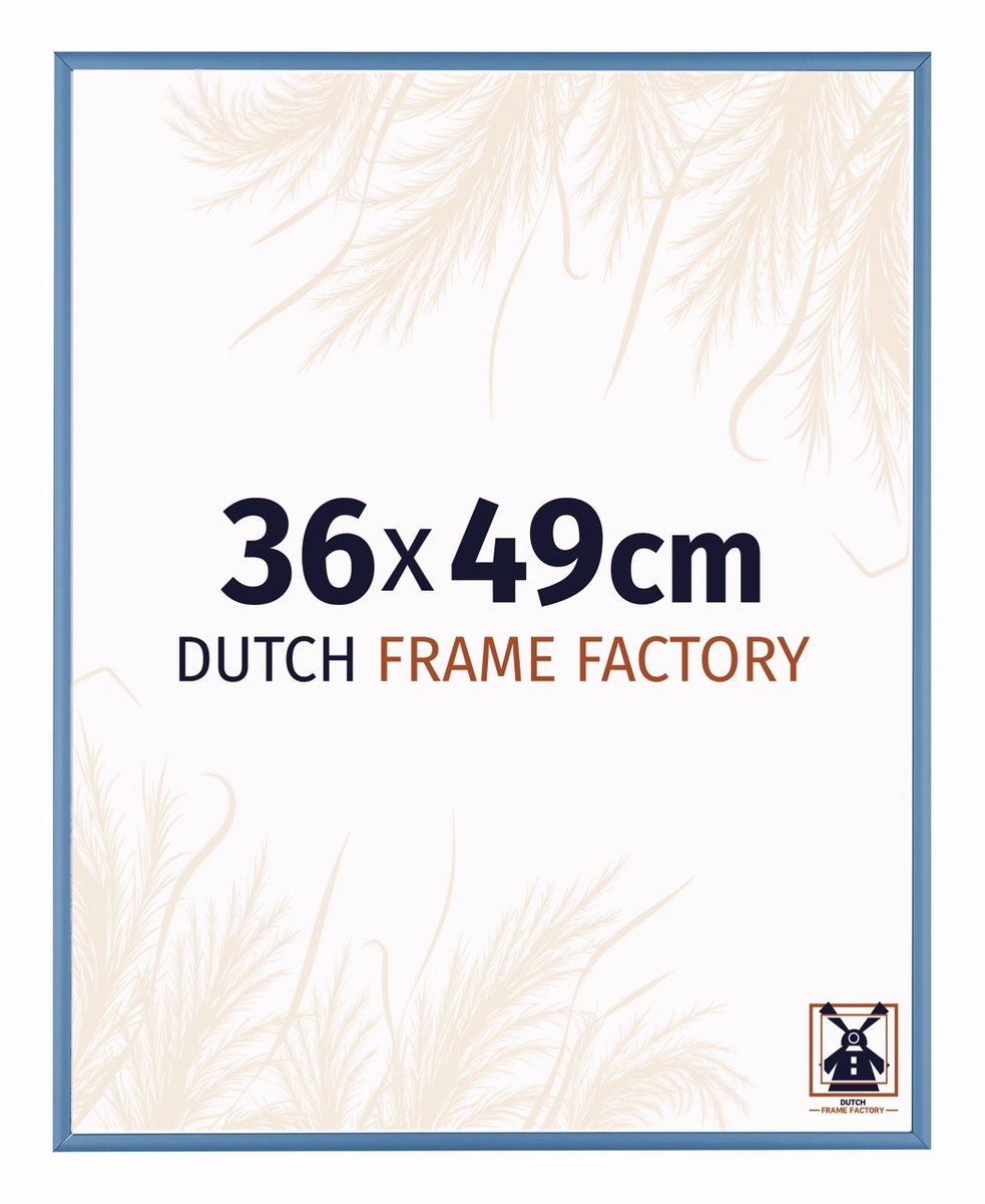 Fotolijst 36x49 cm - Aluminium - Staal Blauw - Kampen