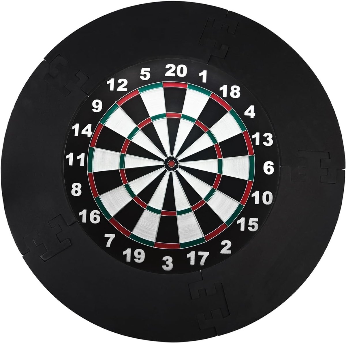 Dart Catchring Surround voor Dartbord, Wandbescherming en Achterwand voor Garage, 44 x 13 x 2 cm, Zwart, Ideaal voor Dartliefhebbers en Spelers