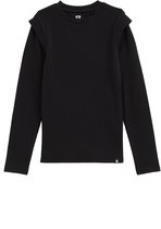 WE Fashion Meisjes T-shirt van ribstof