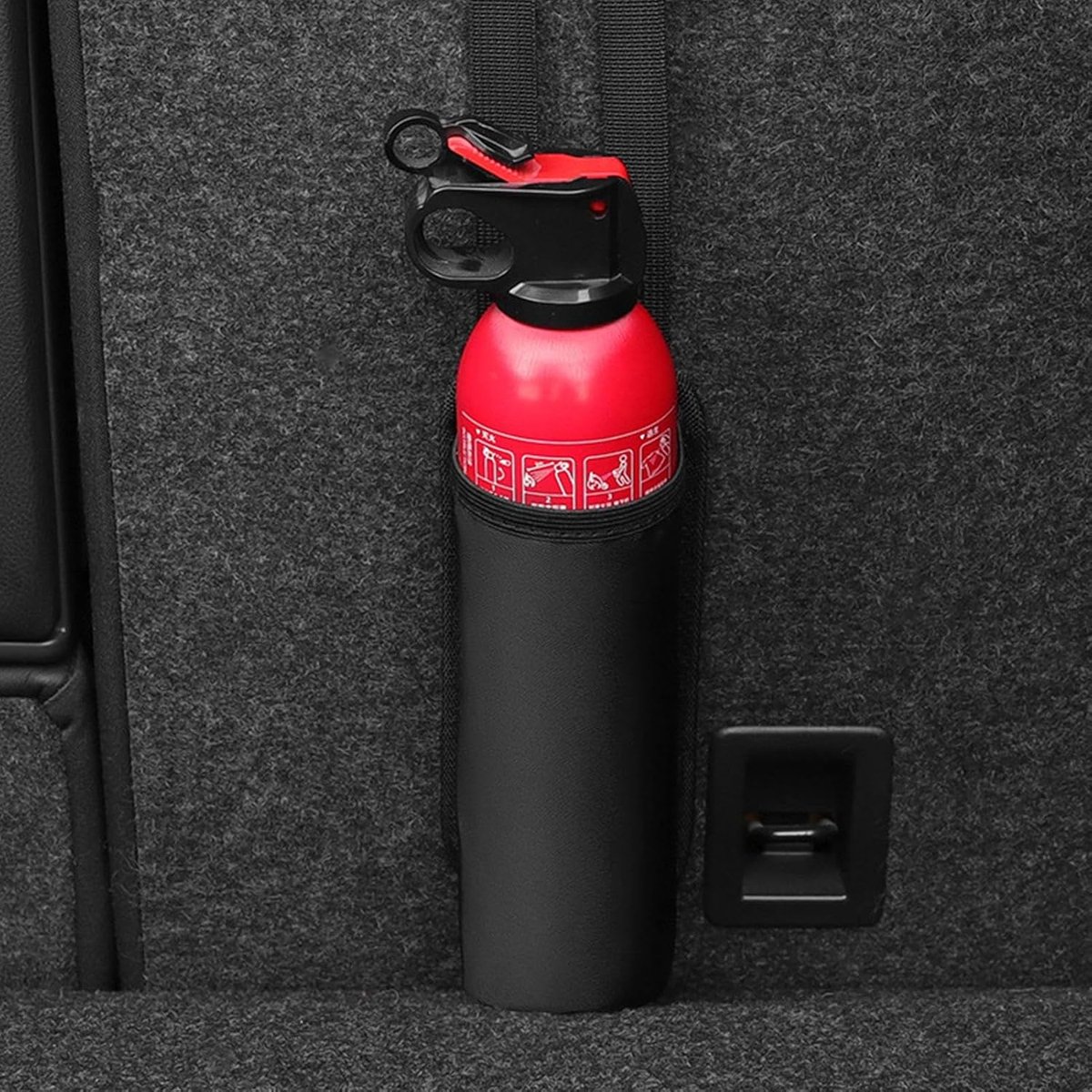 Brandblusser Tas - Auto Opbergtas - Veilig Vervoeren - Brandwerend Materiaal - Universeel - Zwart