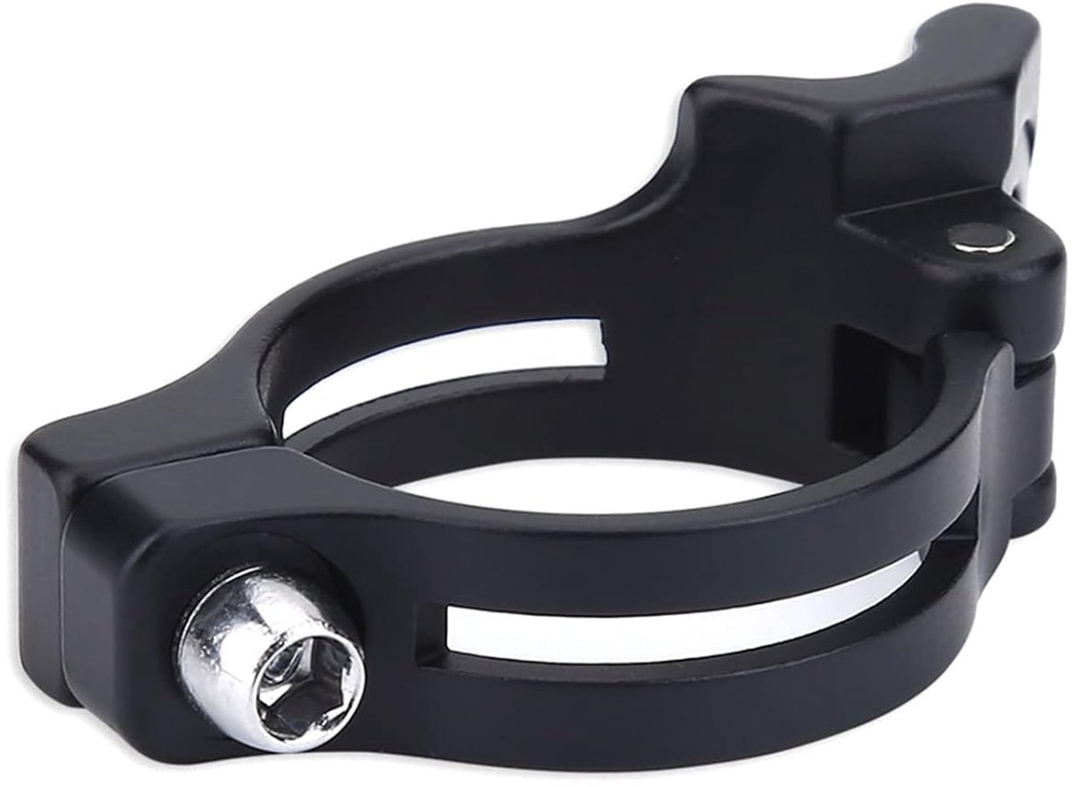 Voorderailleur Klem Adapter - Fiets Onderdeel - Fiets Onderhoud - Hoge Kwaliteit Aluminium - 31.8 & 34.9 mm - Zwart