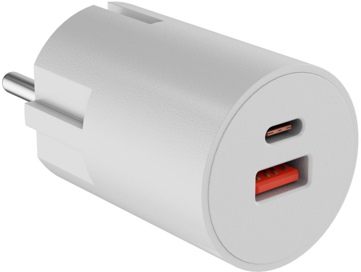 YSONIC 35W USB-C en USB-A Snellader - Fast Charge Adapter - 2 Poorts USB Oplader voor Smartphones, Tablets, Powerbanks en Accessoires - Wit