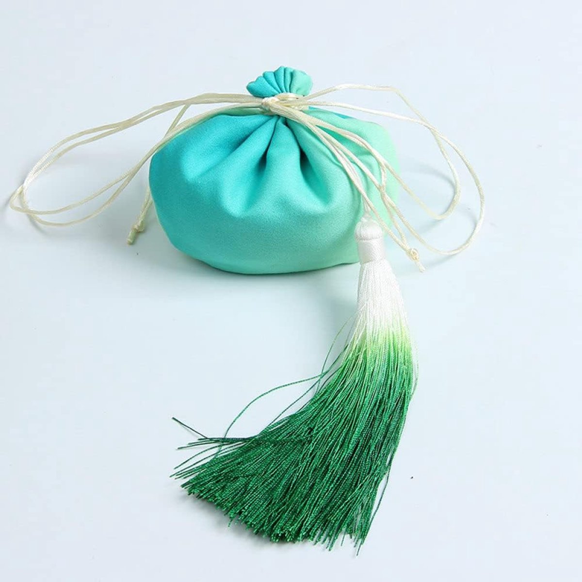 Geurzakjes Set - Lege Pouches - Geur Verspreiden - Met Tassel - 4 Stuks - Lichtgroen